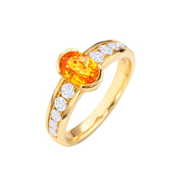 1.20ct 18K Spessartite Ring (Size 13.5)